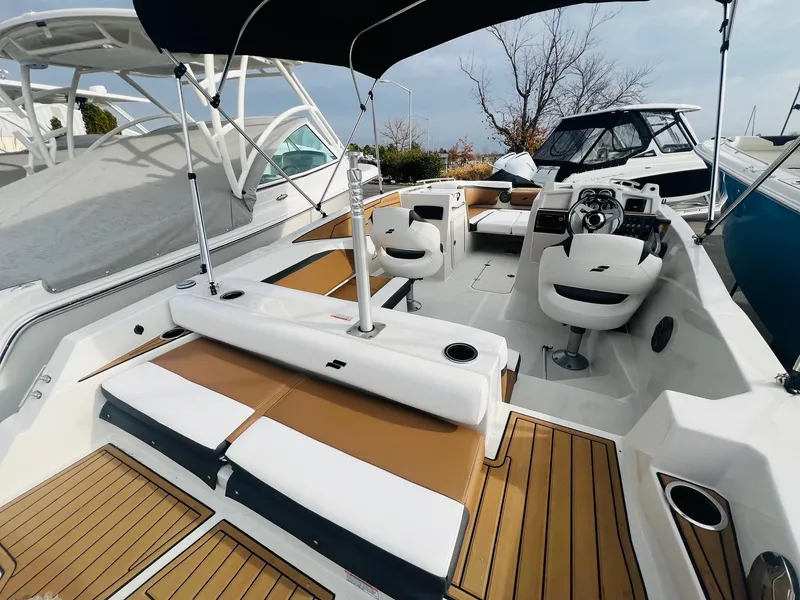 Slide: The Image of Interior view of 2024 Starcraft SVX 231 OB DH boat. - 21