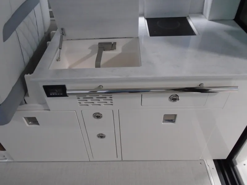 Slide: The Image of Interior of 2024 Regal 36 XO with modern amenities. - 14