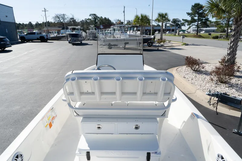 Slide: The Image of 2024 Skeeter SX 210 boat interior with seating and console. - 5