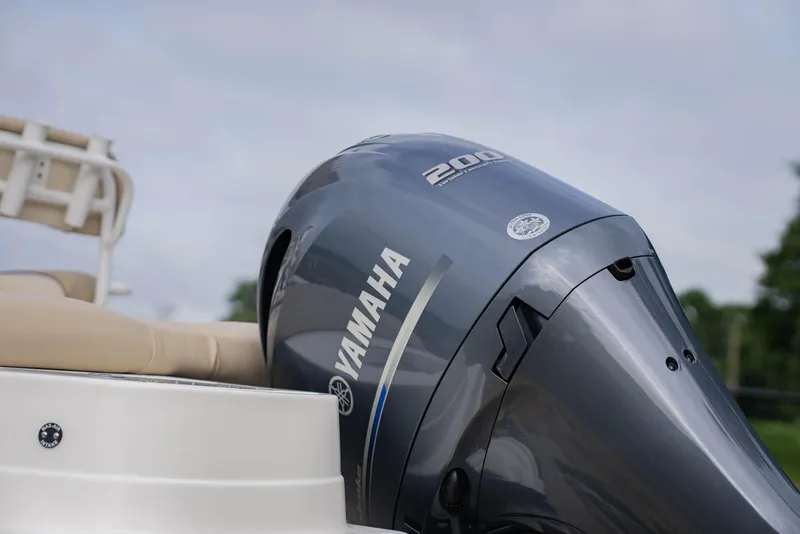 Slide: The Image of Yamaha 200 outboard motor on 2022 NauticStar 2102 Legacy boat. - 20