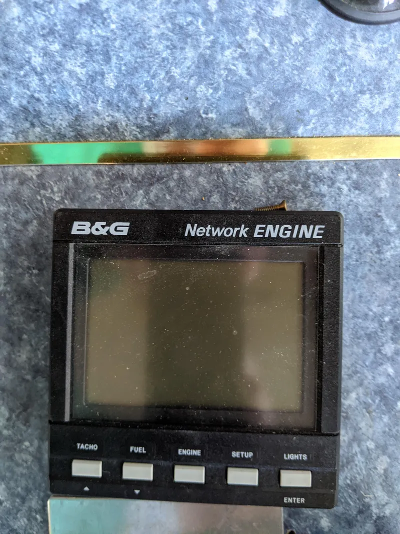 Slide: The Image of B&G Network Engine display on 2001 Monticello River Yacht. - 53