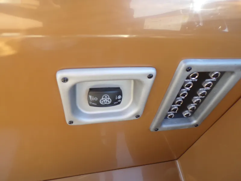 Slide: The Image of Control panel of 2024 Trifecta 23 RF SS With Arch boat. - 18