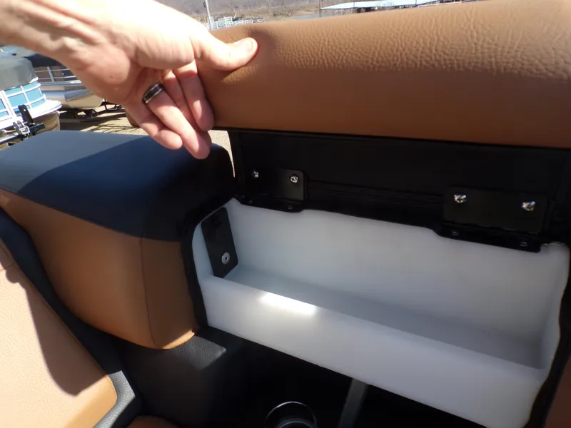 Slide: The Image of 2024 Trifecta 23 RF SS With Arch boat seat storage compartment. - 44