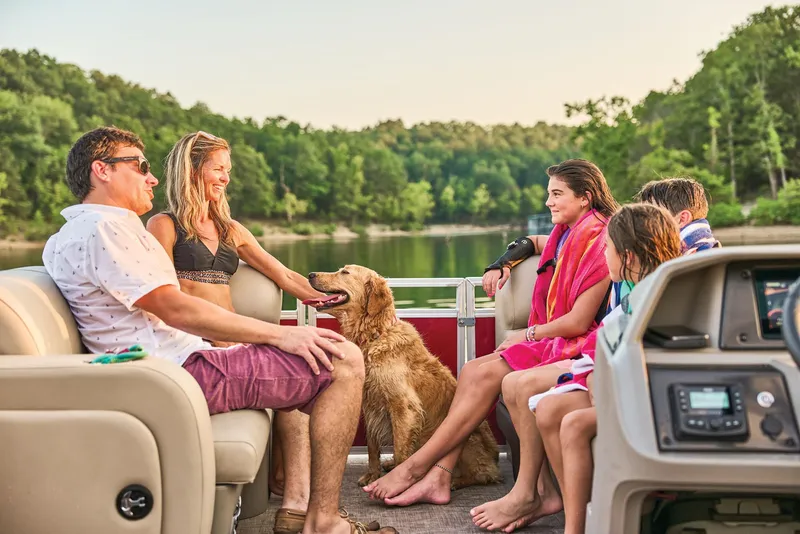 Slide: The Image of Sun Tracker Party Barge 22 RF DLX 2024 - 62