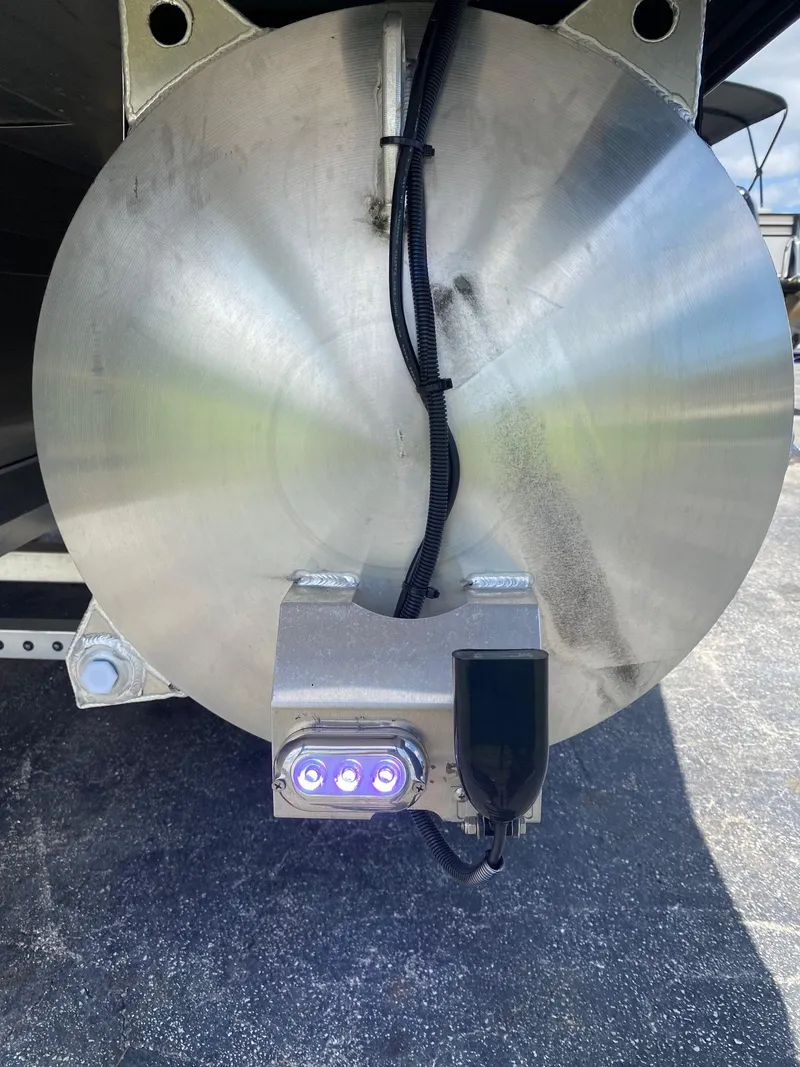 Slide: The Image of 2024 Viaggio Diamante 24U boat with rear LED light and wiring. - 47