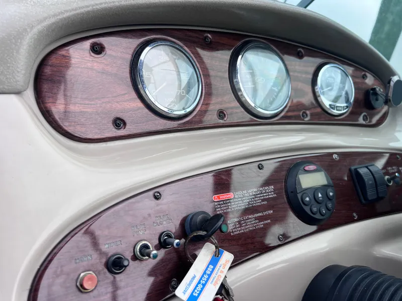 Slide: The Image of Dashboard of a 2007 Sea Ray 240 Sundeck boat with 2023 motor. - 20