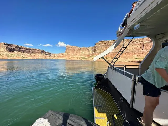 Slide: The Image of 2011 Bravada Dreamweaver Share #14 houseboat with upper deck and modern design. - 1