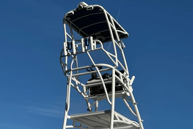 Slide: The Image of 2022 Nor-Tech 392 Superfish tower against clear blue sky - 20