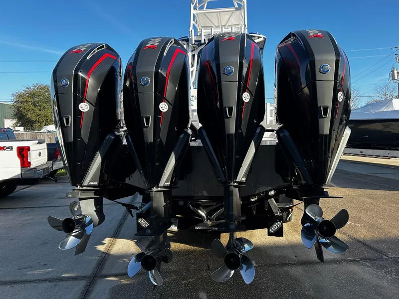 Slide: The Image of 2022 Nor-Tech 392 Superfish with quad outboard engines. - 7