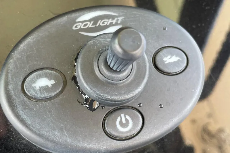 Slide: The Image of Golight control panel on 2020 Scout 420 LXF boat. - 34