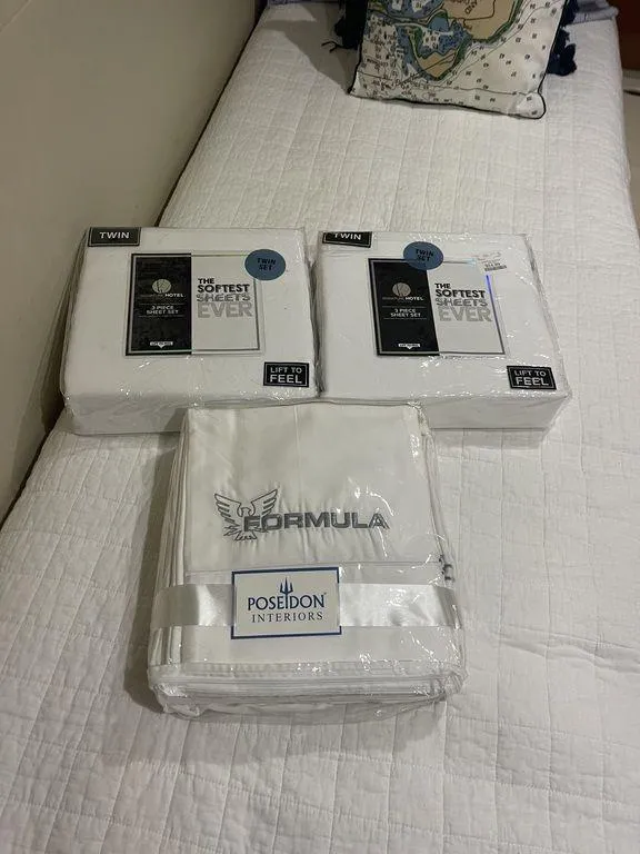 Slide: The Image of New bedding sets for 2009 Formula 45 Yacht by Poseidon Interiors. - 15