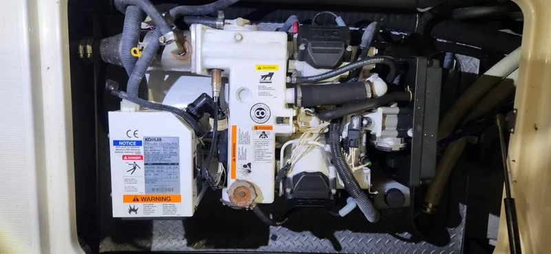 Slide: The Image of Engine compartment of a 2015 Formula 350 CBR boat. - 22
