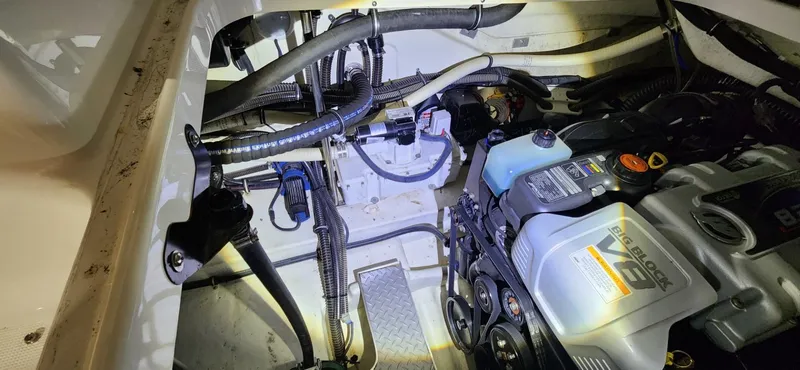 Slide: The Image of Engine compartment of a 2015 Formula 350 CBR boat. - 26