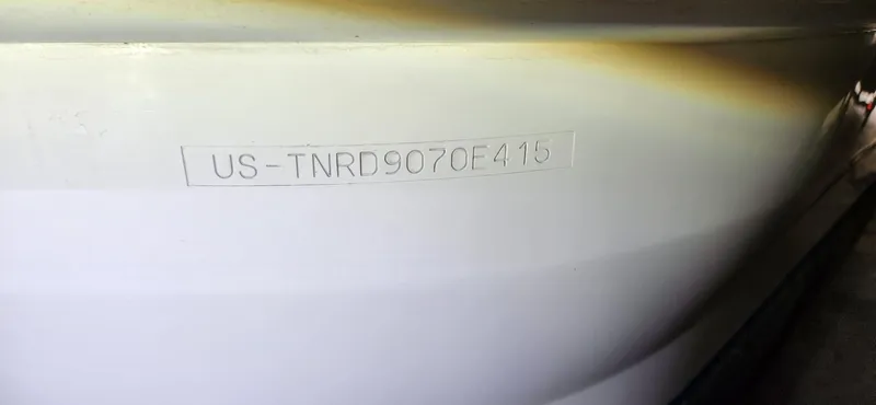 Slide: The Image of Hull identification number (HIN) on a 2015 Formula 350 CBR boat. - 3
