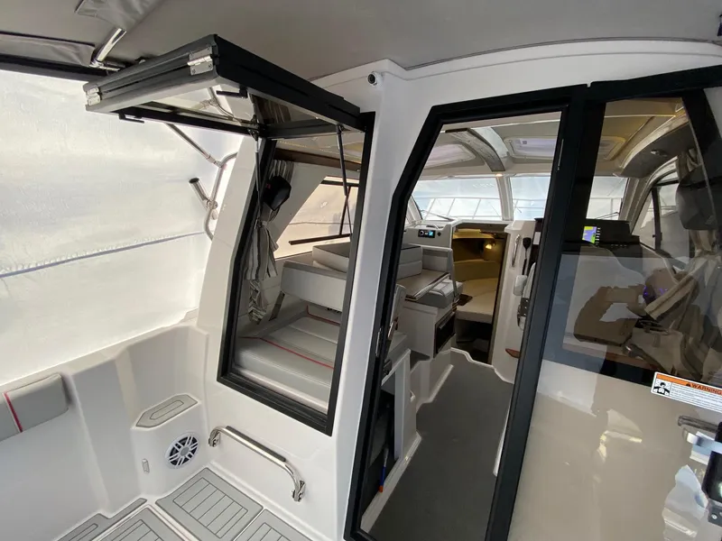 Slide: The Image of 2024 Solara S-250 C boat interior with modern design and spacious cabin. - 3