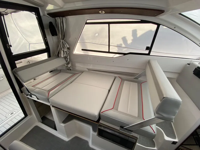 Slide: The Image of 2024 Solara S-250 C interior cabin with convertible seating and modern design. - 6