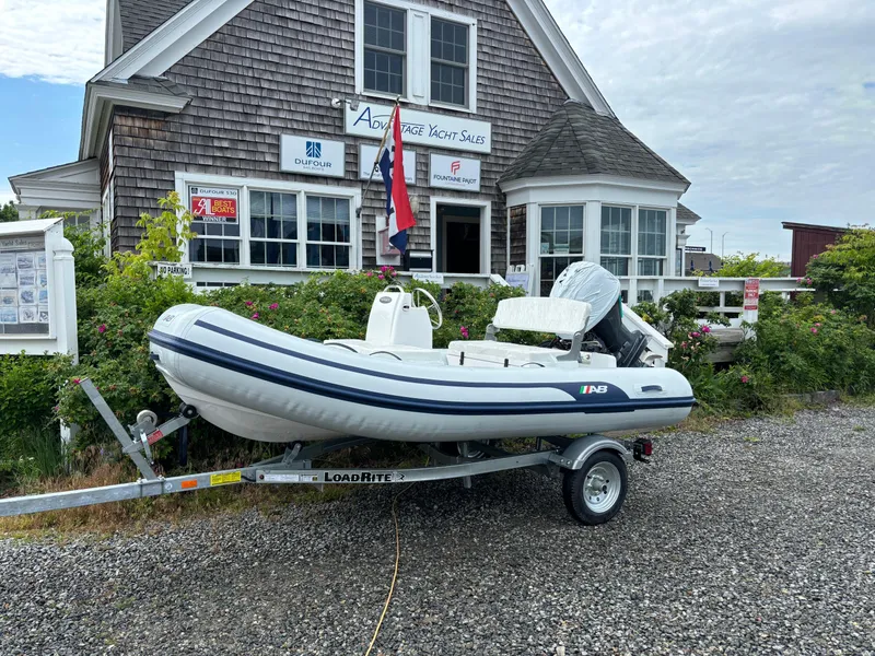 The Image of 2024 AB Inflatables Mares 12 VSX boat on trailer outside Advantage Yacht Sales. - 0