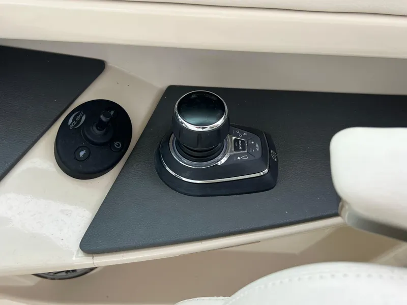 Slide: The Image of Joystick control panel on a 2018 Boston Whaler 320 Vantage boat. - 6