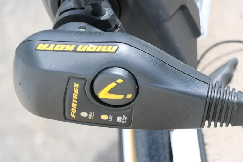 Slide: The Image of Minn Kota Fortrex trolling motor on a 2007 Nitro NX 591 DC boat. - 24