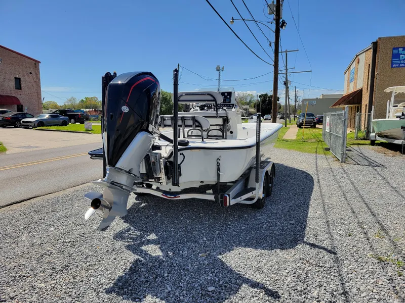Slide: The Image of 2022 Turner Boatworks 2500 VS on trailer, rear view. - 3