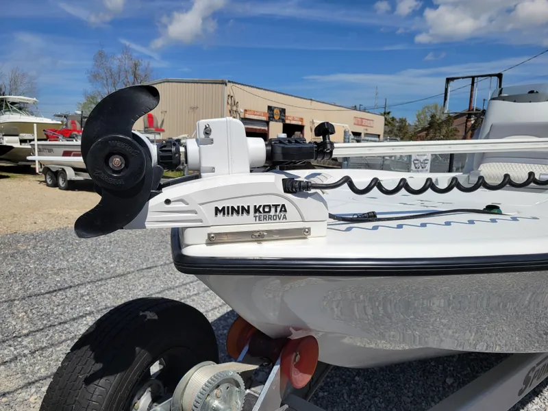 Slide: The Image of 2022 Turner Boatworks 2500 VS with Minn Kota Terrova trolling motor. - 7