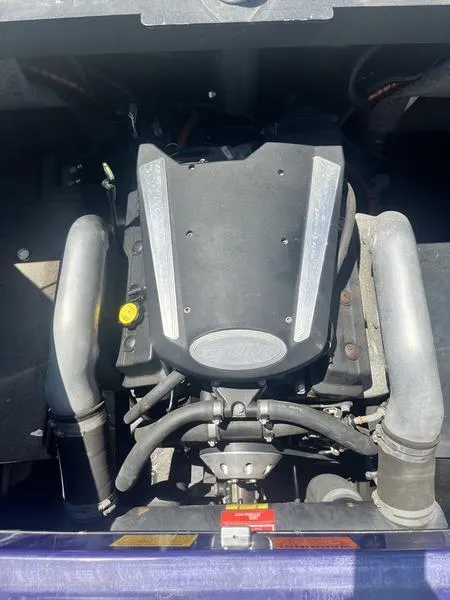 Slide: The Image of 2007 Malibu 247 LSV boat engine compartment. - 16