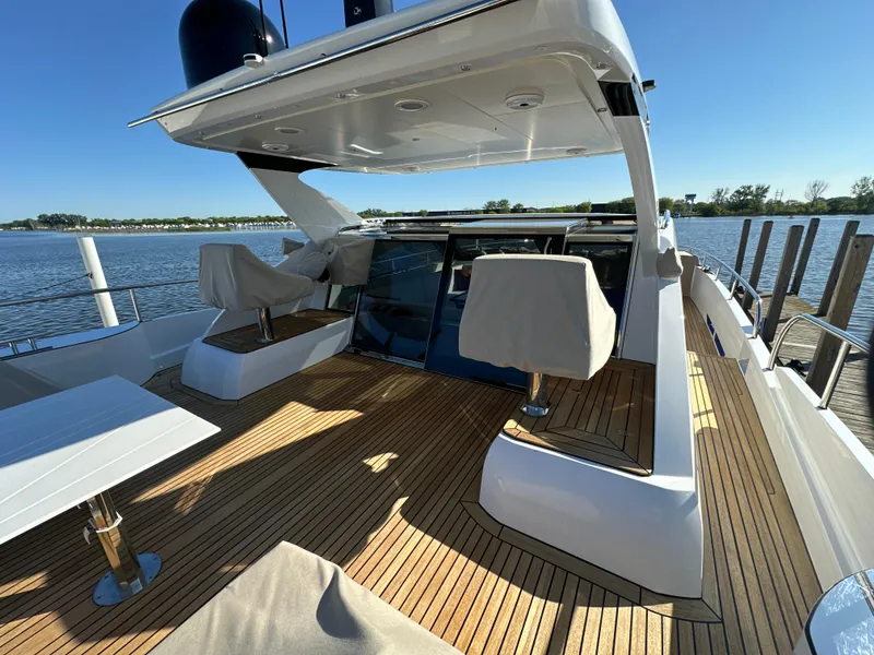 Slide: The Image of Luxurious 2019 Van der Valk BeachClub 600 yacht with spacious deck and modern design. - 22