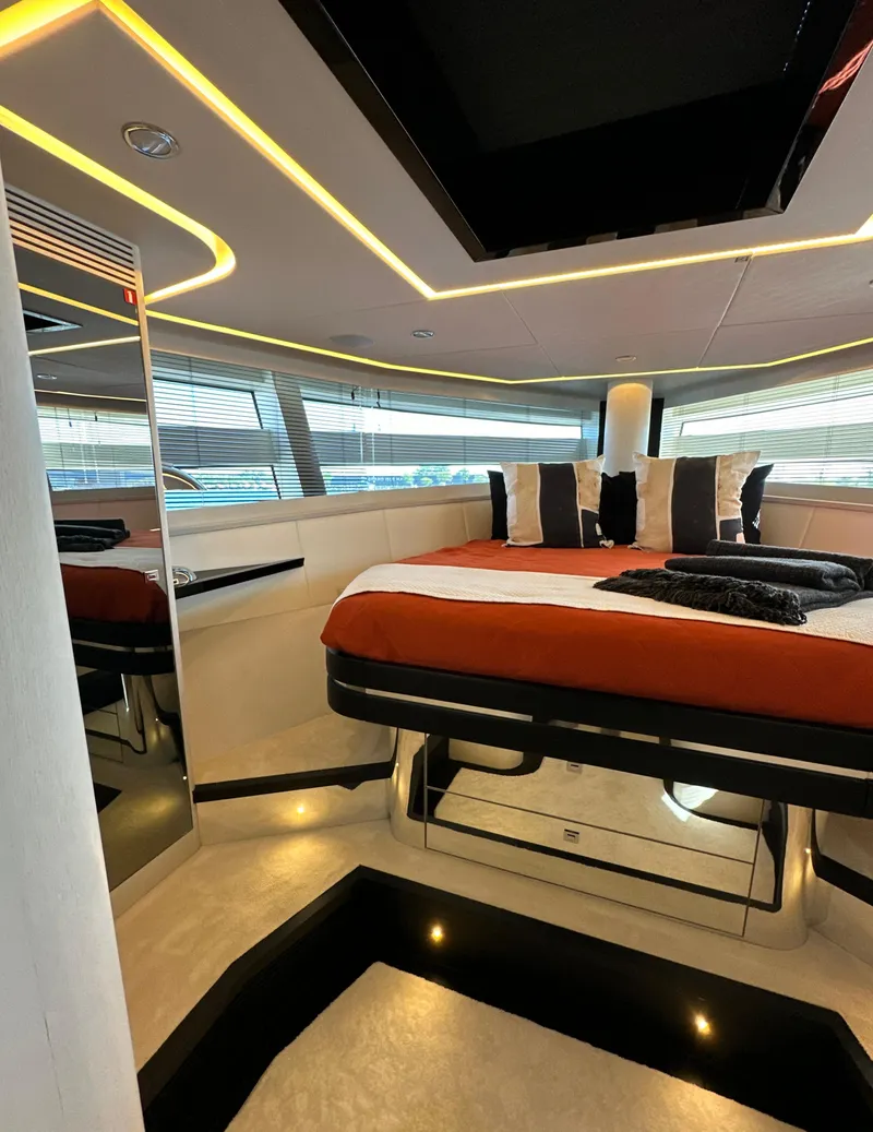 Slide: The Image of Luxurious interior of 2019 Van der Valk BeachClub 600 yacht bedroom. - 7