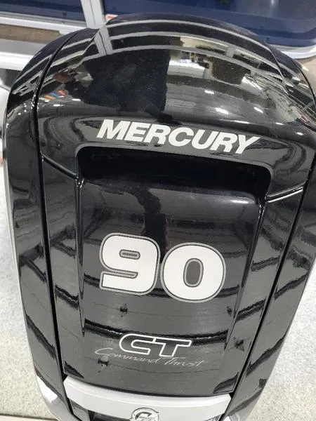 Slide: The Image of 2024 Sun Tracker Fishin Barge 20 DLX with Mercury 90 HP outboard motor - 4