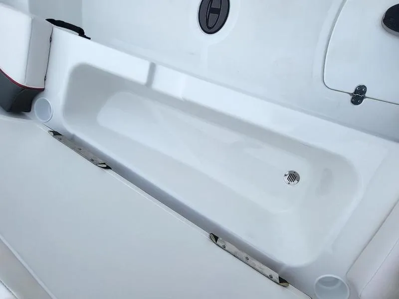 Slide: The Image of 2024 Tahoe T18 boat interior storage compartment. - 5