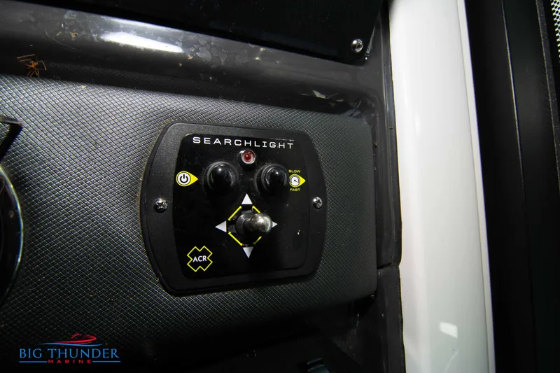 Slide: The Image of Control panel of a 2022 Monterey 378 SS searchlight system. - 44