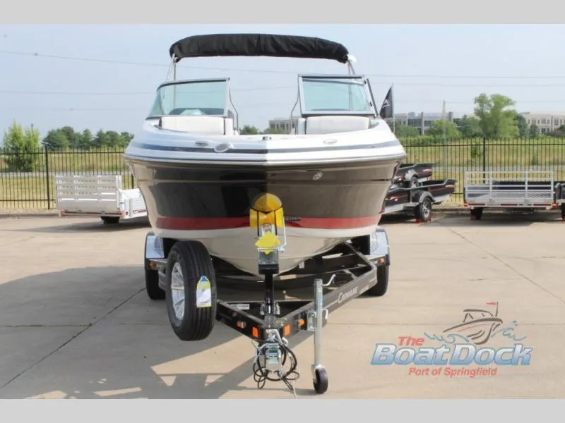 Slide: The Image of 2023 Crownline 240 SS boat on trailer at The Boat Dock, Port of Springfield. - 16
