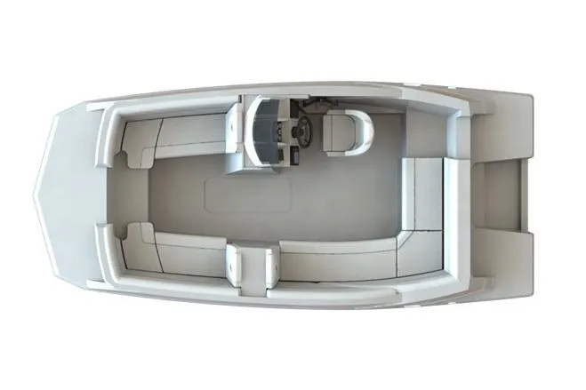 Slide: The Image of Top view of 2024 Starcraft SVX 191 OB boat interior layout. - 8