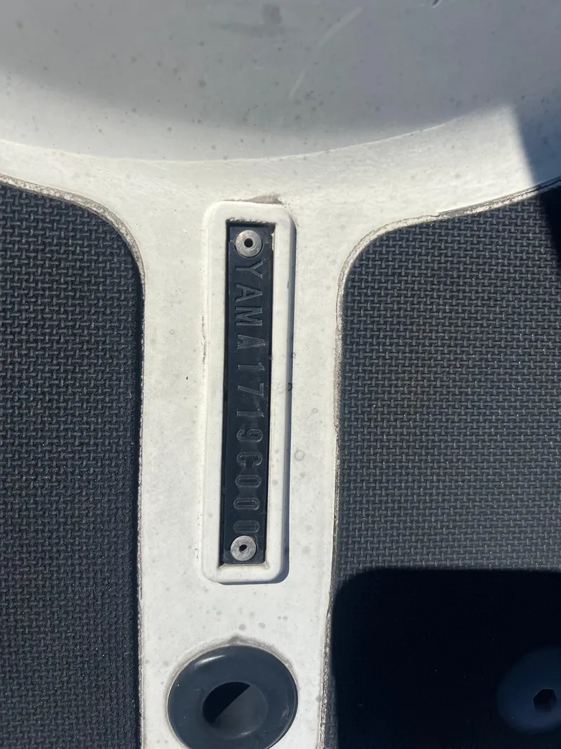 Slide: The Image of Close-up of 2000 Yamaha WaveRunner XL 800 identification plate. - 5