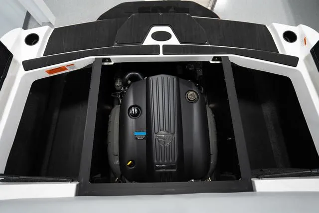 Slide: The Image of 2024 Axis Wake Research T220-R boat engine compartment. - 11