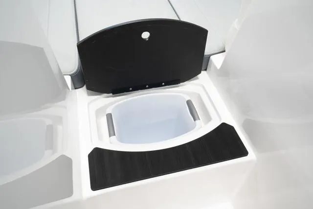 Slide: The Image of 2024 Axis Wake Research T220-R boat interior storage compartment. - 9
