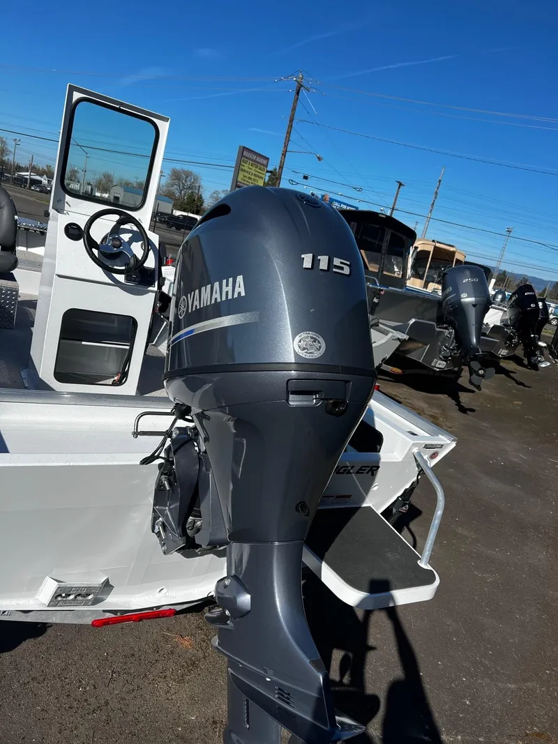 Slide: The Image of 2024 Fish Rite Angler 18 boat with Yamaha 115 outboard motor. - 15