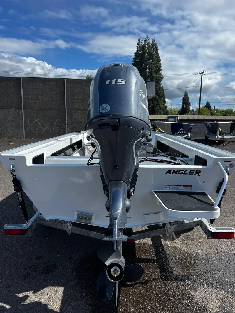 Slide: The Image of 2024 Fish Rite Angler 18 boat with 115 HP outboard motor. - 3
