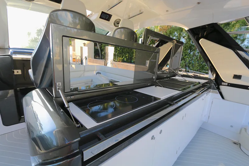 Slide: The Image of Luxury yacht Azimut 47 VERVE 2022 interior with modern kitchen amenities. - 20