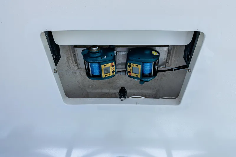 Slide: The Image of Electrical components inside a 2005 Albemarle 410 boat. - 34