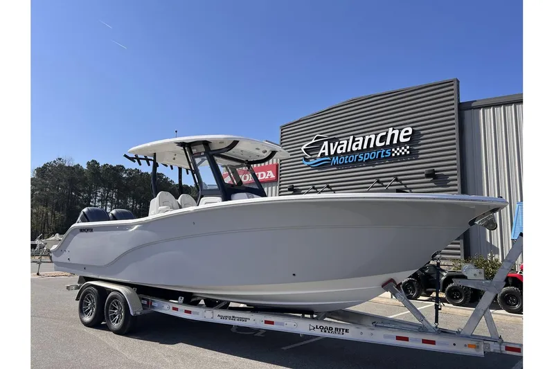 The Image of 2024 Sea Fox 288 Commander boat on trailer at Avalanche Motorsports. - 1