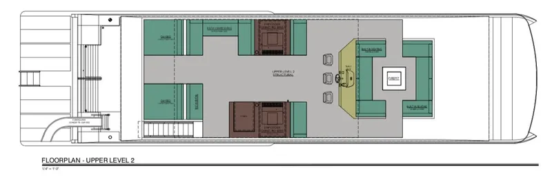 Slide: The Image of Upper deck floor plan of Adonia Omega Trip #3, 2022. - 2