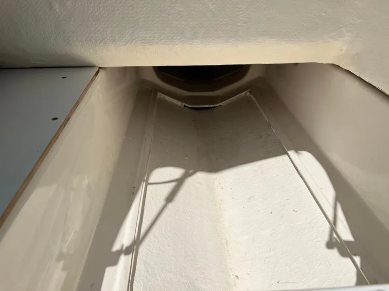 Slide: The Image of 2023 Zodiac Open 5.5 boat interior, white hull detail. - 12