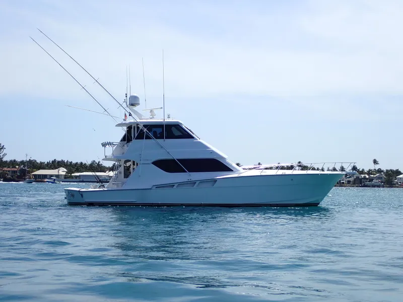 Slide: The Image of Hatteras 60 SOMETHING FISHY - Starboard Profile - 33