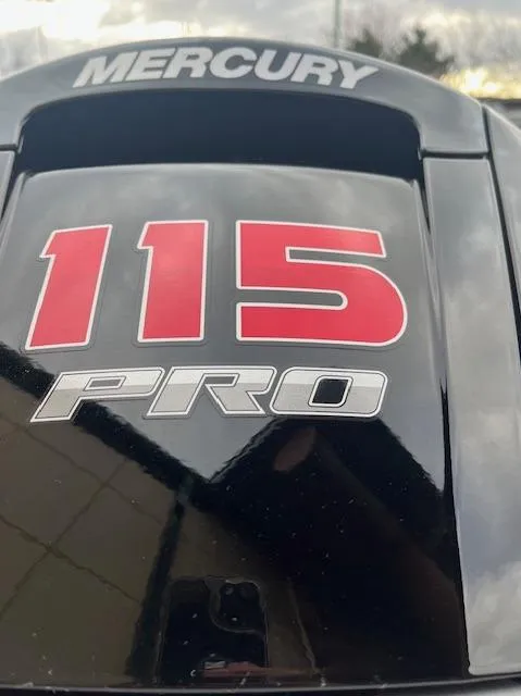 Slide: The Image of Mercury 115 Pro engine on 2024 Ranger RT188P boat. - 11