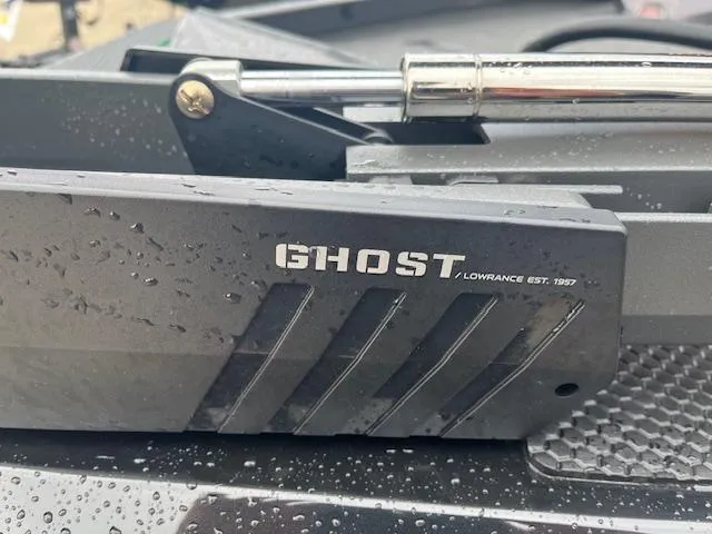 Slide: The Image of Close-up of Lowrance Ghost trolling motor on 2024 Ranger RT188P boat. - 5