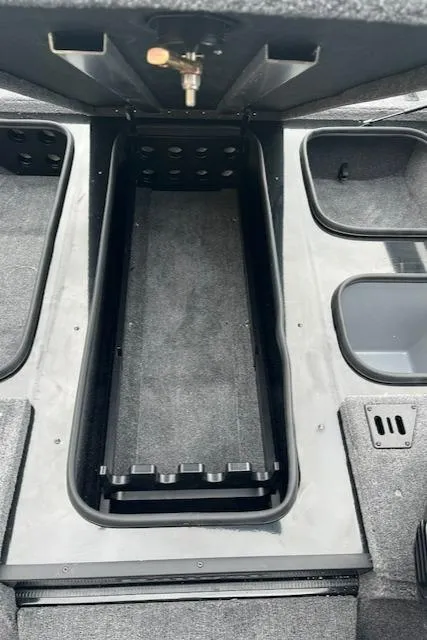 Slide: The Image of 2024 Ranger RT188P boat storage compartments and interior view. - 8