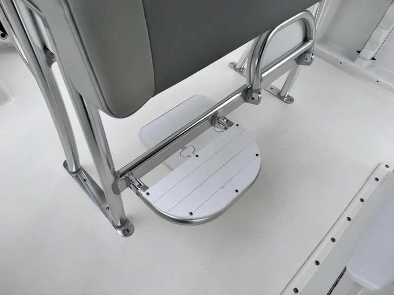 Slide: The Image of 2024 KenCraft 21 Center Console boat seat and footrest. - 8
