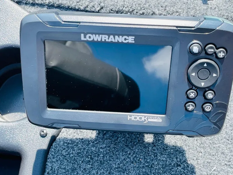 Slide: The Image of Lowrance HOOK Reveal fish finder on 2024 Tracker Pro Team 195 TXW Tournament Edition. - 12