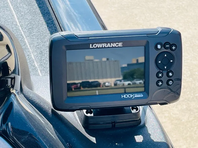 Slide: The Image of Lowrance HOOK Reveal fish finder on 2024 Tracker Pro Team 195 TXW Tournament Edition boat. - 29
